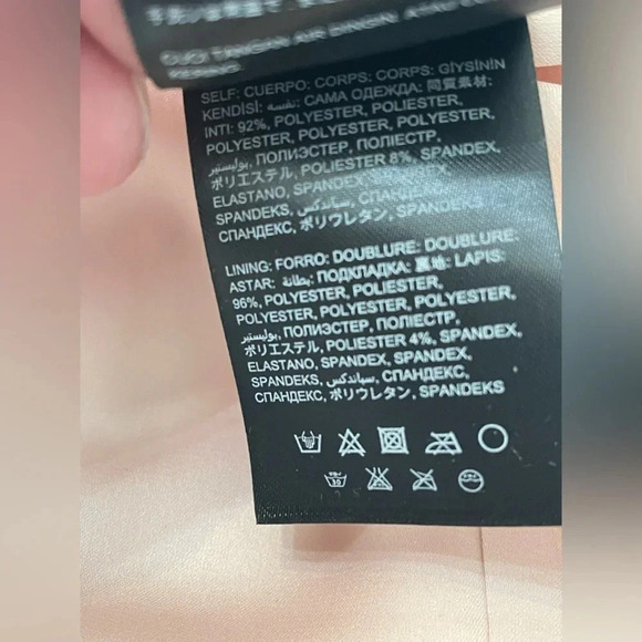 ELISE CREPE PEPLUM DRESS ROBE BASQUE NWT - Picture 8 of 8